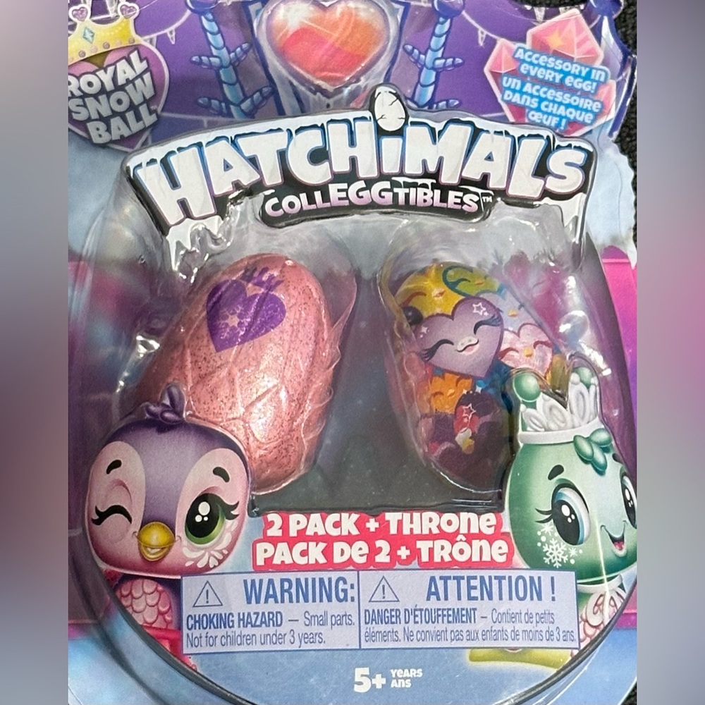 Hatchimals CollEGGtibles Royal Snow Ball 2-Pack with Throne Toy